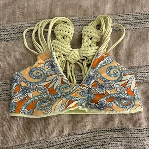 MAAJI neon yellow bikini top SMALL